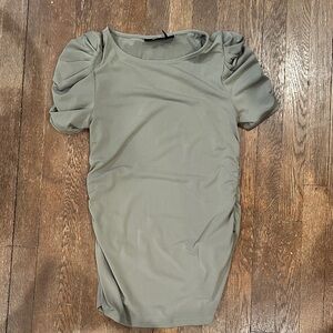 DKNY Olive Short Sleeve Women's Top